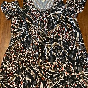 Avenue Cold Shoulder Tunic Top Size 18.